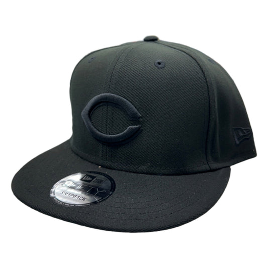 New Era Cincinnati Reds 9FIFTY Snapback — Black on Black