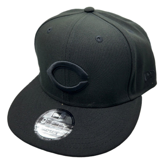 New Era Cincinnati Reds 9FIFTY Snapback — Black on Black — view 2