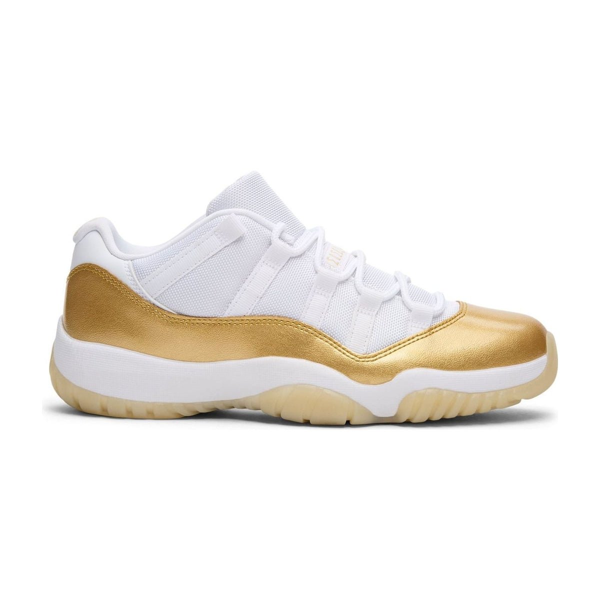 Nike Women's Air Jordan 11 Retro Low — White/Metallic Gold