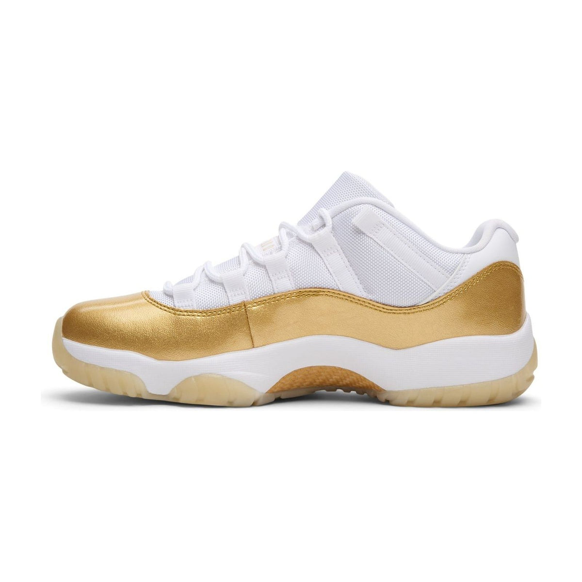 Nike Women's Air Jordan 11 Retro Low — White/Metallic Gold — view 2