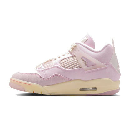 Nike Women's Air Jordan 4 Retro — Pearl Pink/Iced Carmine — view 3