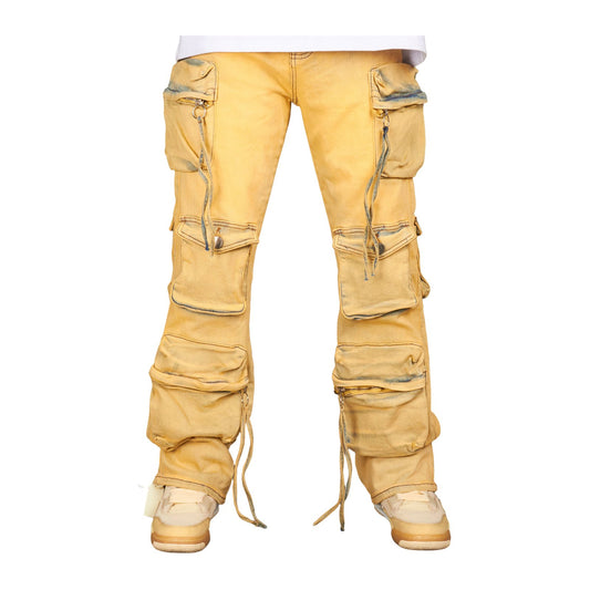 Politics "Weaver 291" Baggy Cargo Jean — Mustard — Politics — view 2