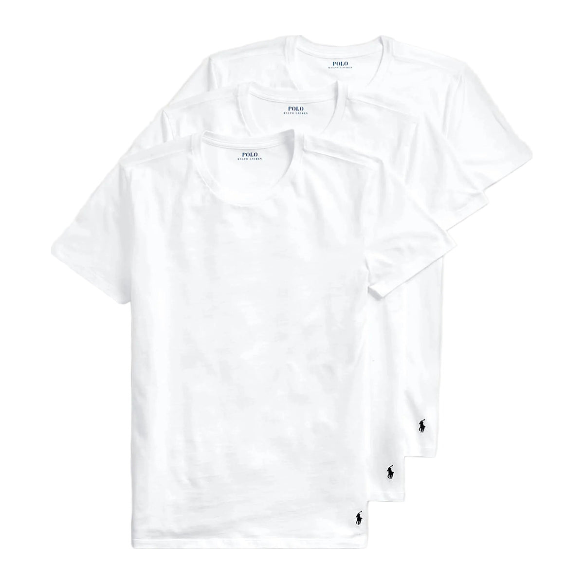 Polo Ralph Lauren Slim Fit Crew Tee 3-Pack — White