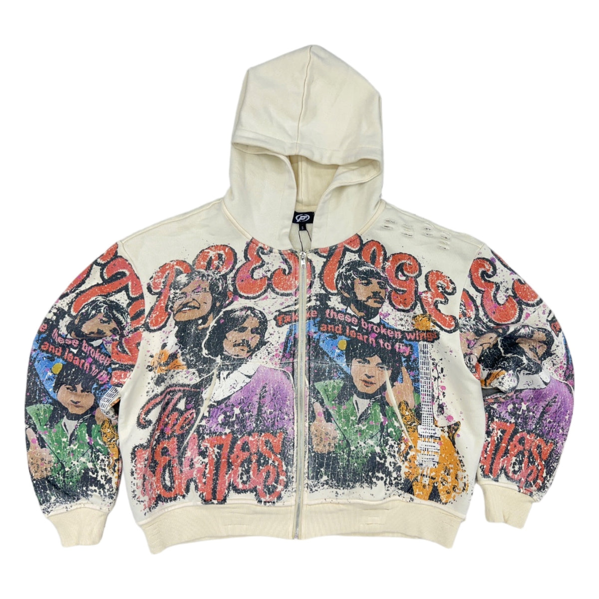 prestige beatles zip up cream
