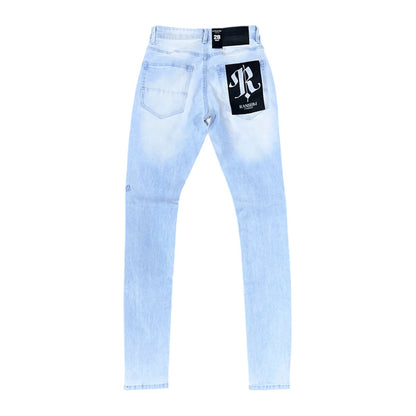 Ransom London "Glacier" Denim — Ice Blue Distressed — Ransom London — view 3