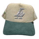 Reference Paradise LA Corduroy Snapback — Tan/Green
