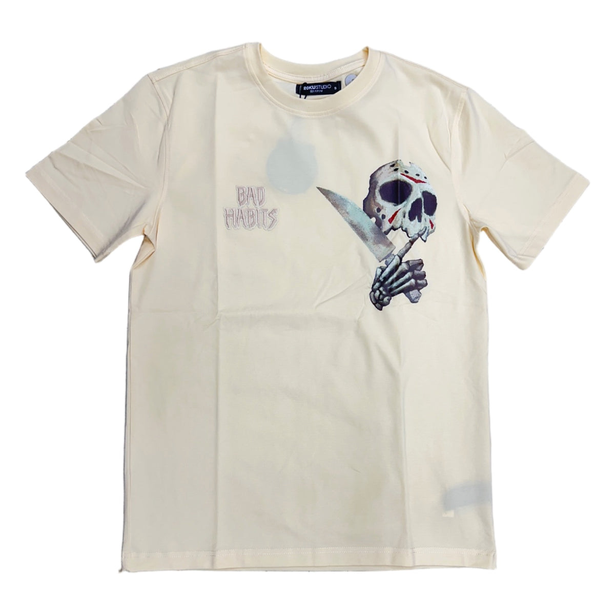 roku studio bad habits tee eggshell