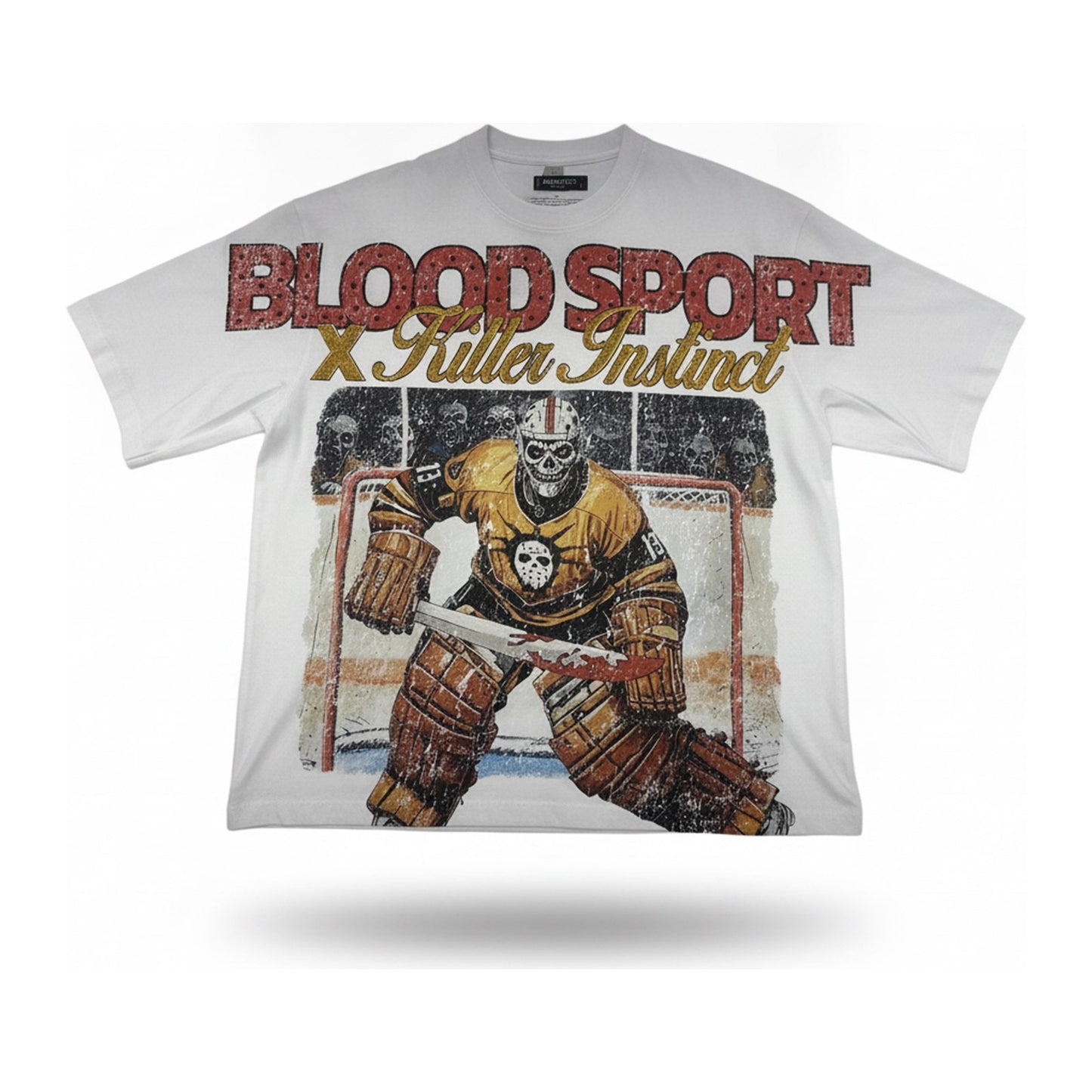 Roku Studio "Blood Sport" Tee — White - ghost mannequin