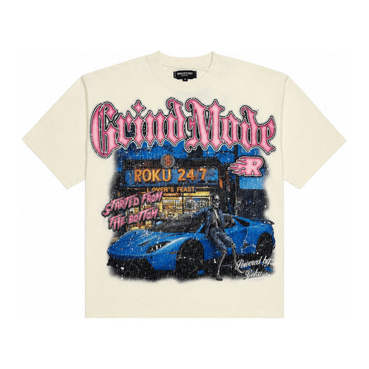 Roku Studio "Grind Mode" Tee — Tan — Roku Studio — view 2
