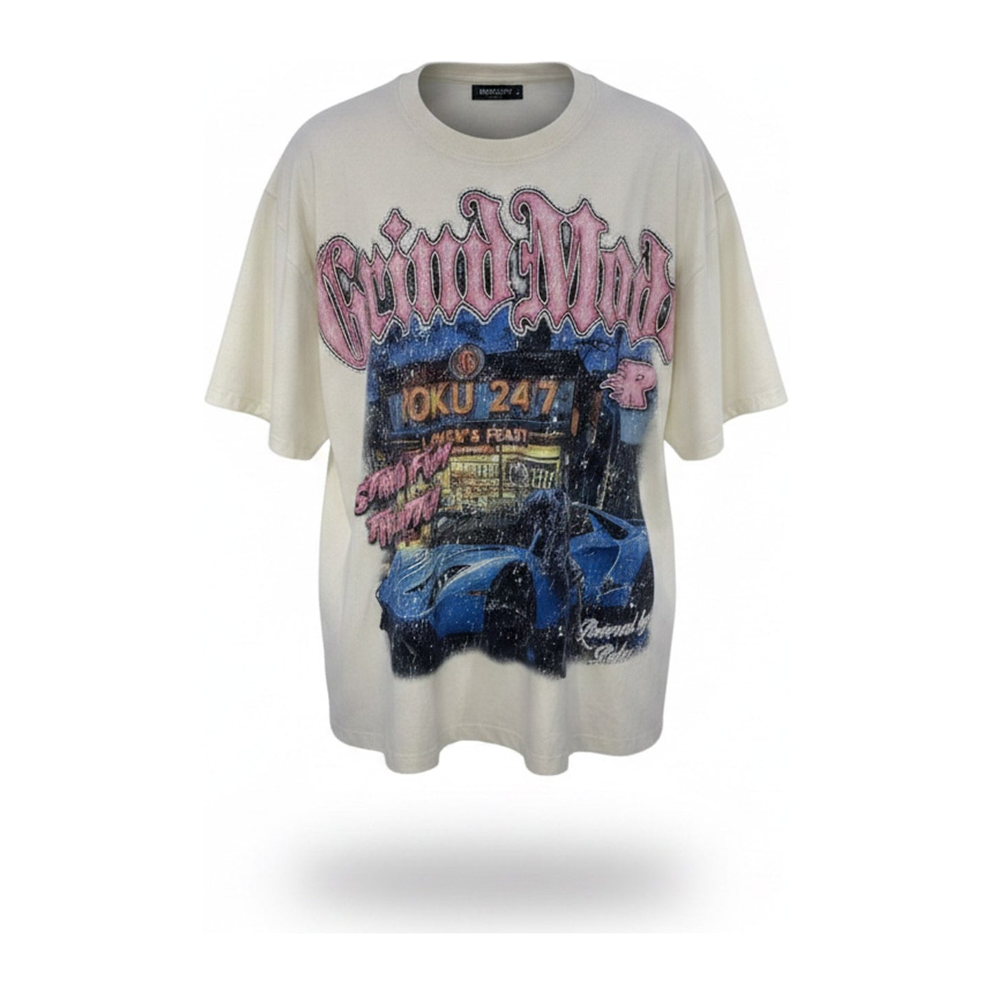 Roku Studio "Grind Mode" Tee — Tan - ghost mannequin