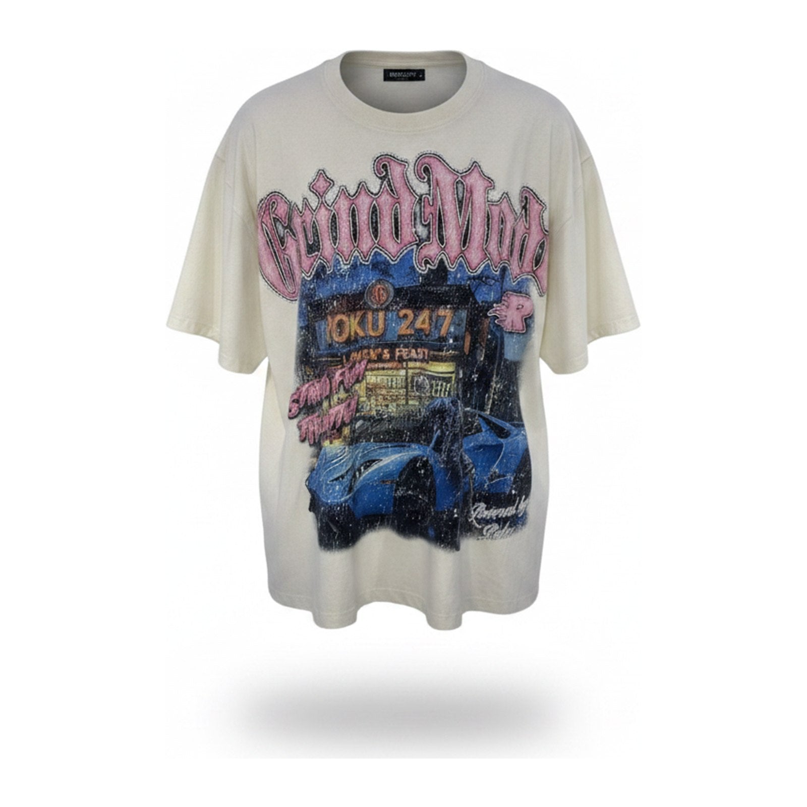 Roku Studio "Grind Mode" Tee — Tan - ghost mannequin