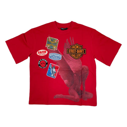 roku studio patches red tee