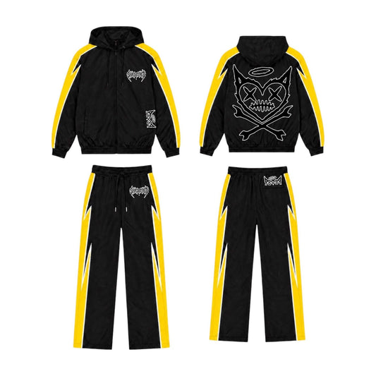Shattered Hearts Nylon Track Set — Yellow/Black