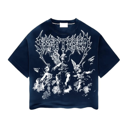 Shattered Hearts Baby Angel Tee — Purple — Shattered Hearts — view 2