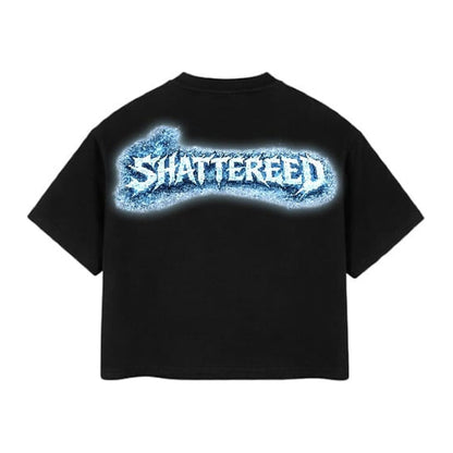 Shattered Hearts Blue Statue of Liberty Tee — Black — Shattered Hearts — view 3