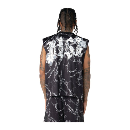 Smoke Rise "91 Thorns" Sleeveless Jersey — Navy — Smoke Rise New York — view 3