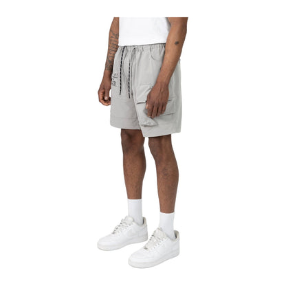 Smoke Rise "Spec" Nylon Cargo Short — Light Grey — Smoke Rise New York — view 3