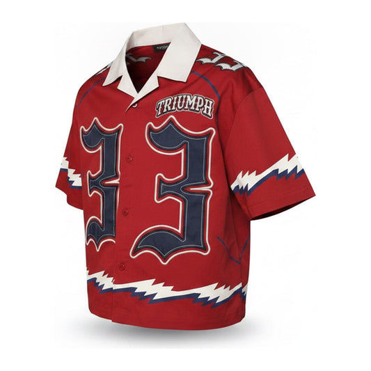 Smoke Rise "Triumph 33" Racing Shirt - Syrah - ghost mannequin
