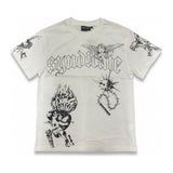 Syndicate "Ascend" Gothic Print Tee — White