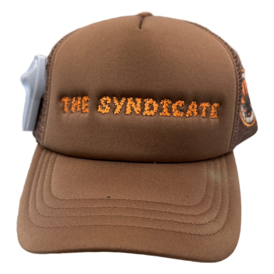 syndicate brown orange hat
