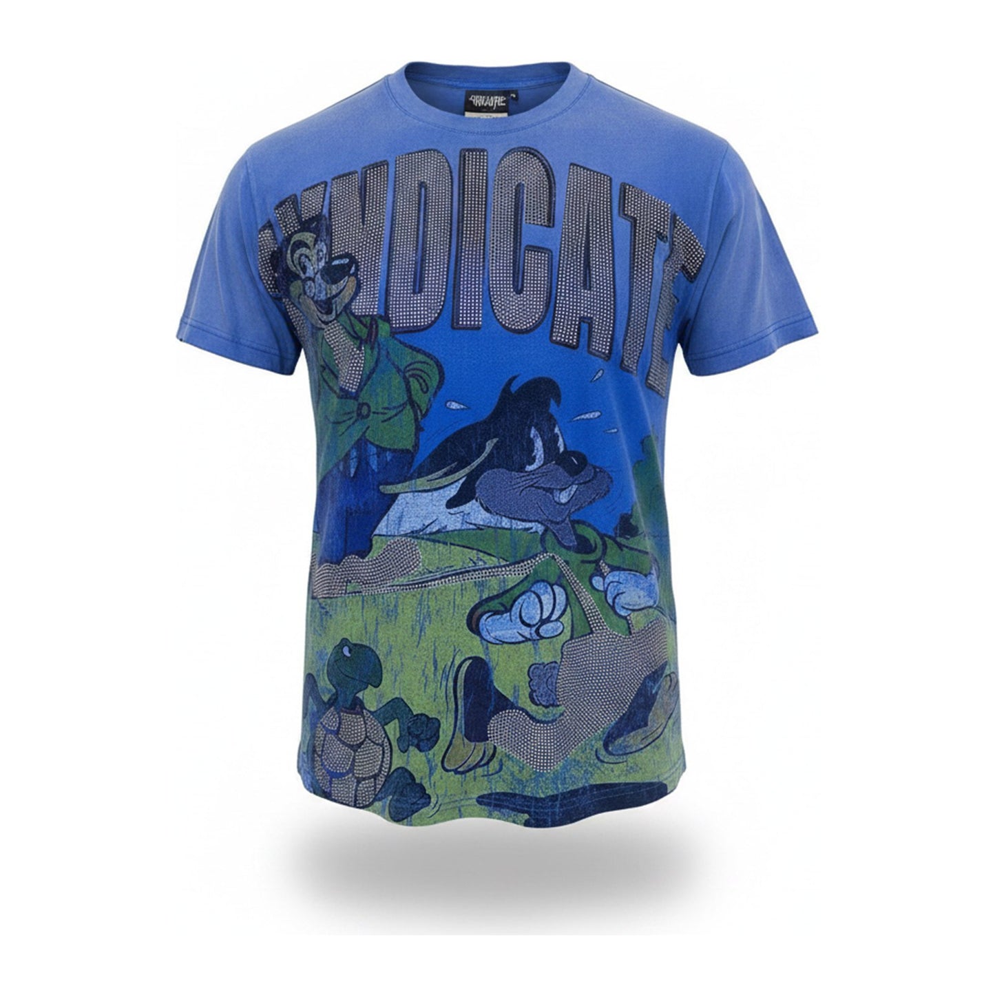 Syndicate "Head Start" Tee - Blue Wash - ghost mannequin