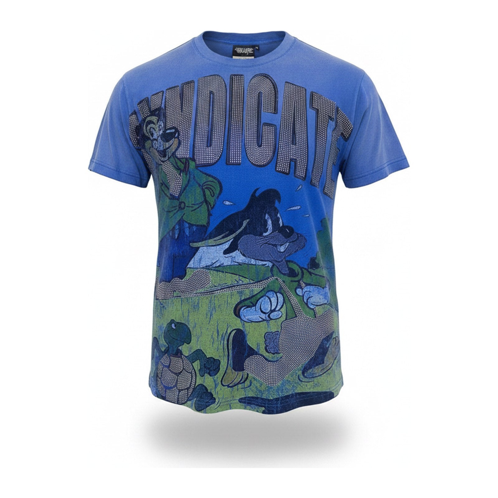 Syndicate "Head Start" Tee - Blue Wash - ghost mannequin