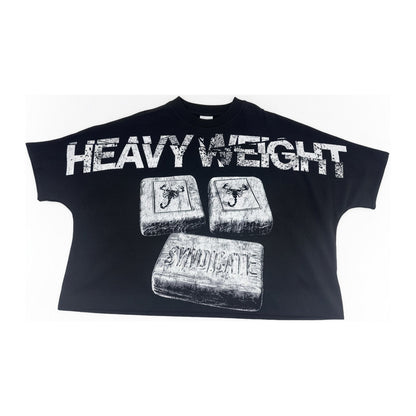 Syndicate "Heavy Weight" Scorpion Brick Tee — Black - ghost mannequin