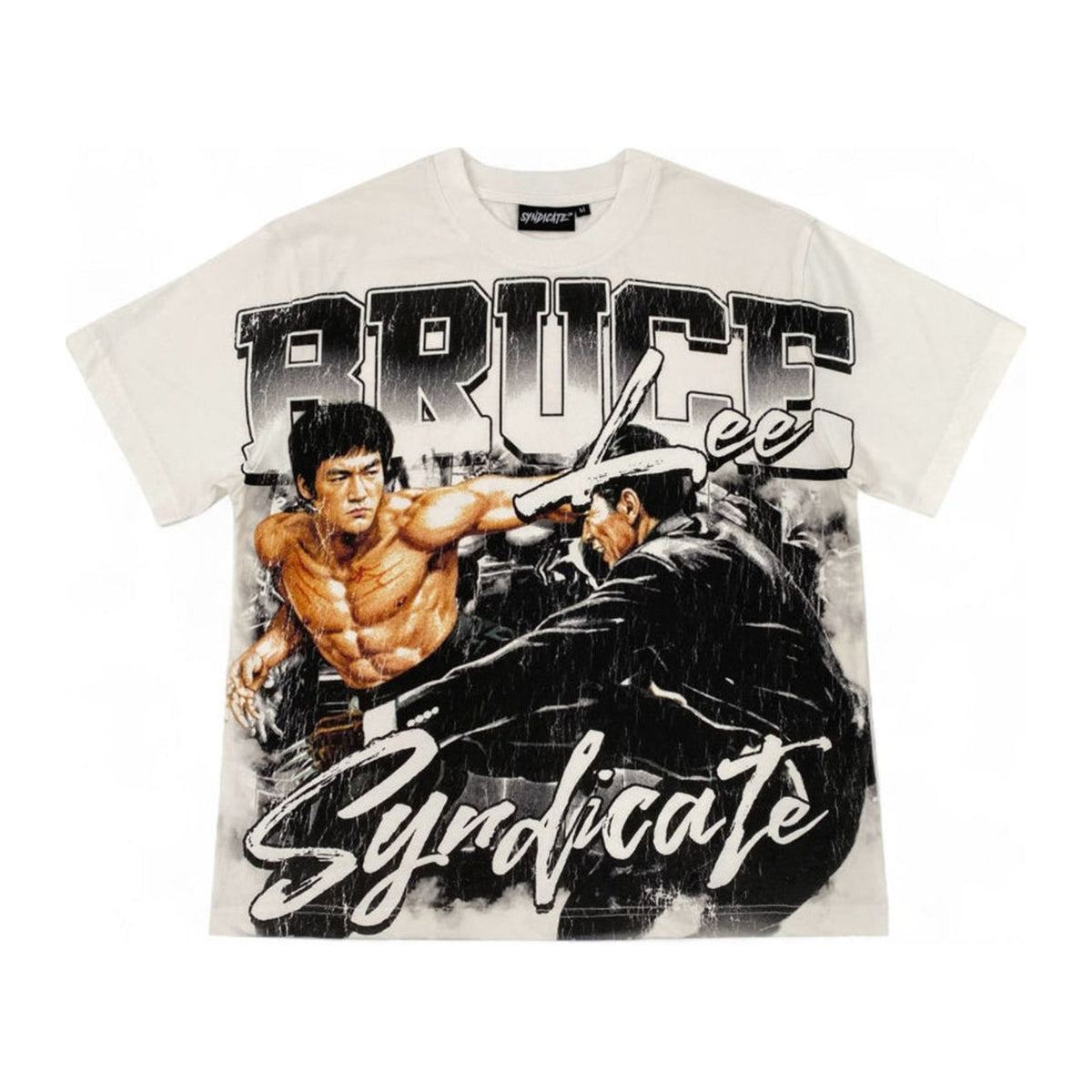 Syndicate "Little Dragon" Bruce Lee Tee — White — Syndicate — view 2
