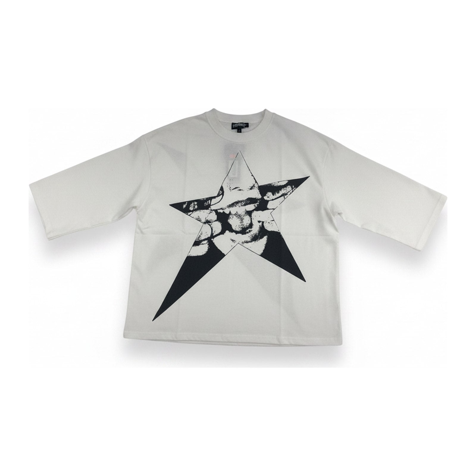 Syndicate "Star" Long Sleeve Tee — White - ghost mannequin