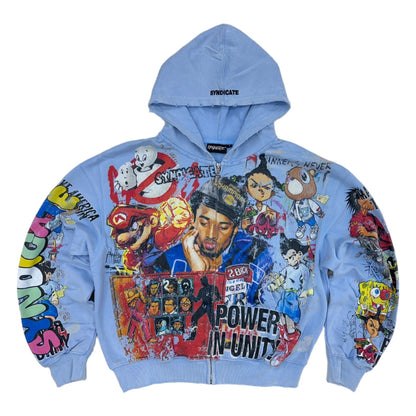 syndicate unity 2 0 zip up blue 2