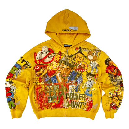 syndicate unity 2 0 zip up yellow