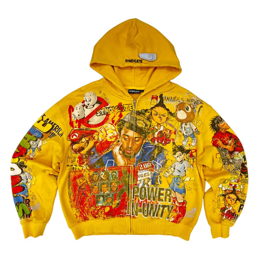 syndicate unity 2 0 zip up yellow
