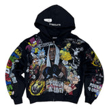 Syndicate “Unity” Zip-Up Hoodie — Black