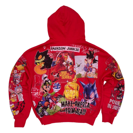 syndicate unity zip up red