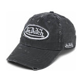 Von Dutch Washed Distressed Cap — Black