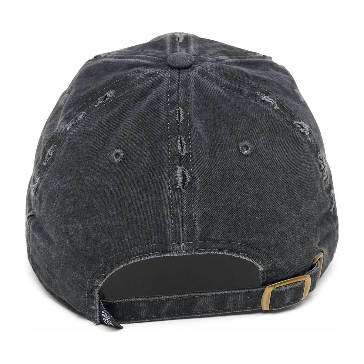 Von Dutch Washed Distressed Cap — Black — back