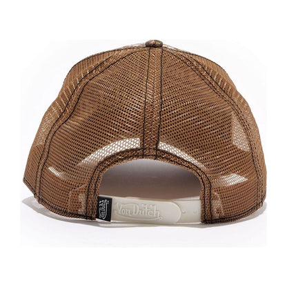 Von Dutch Camo Trucker Cap — Brown — back