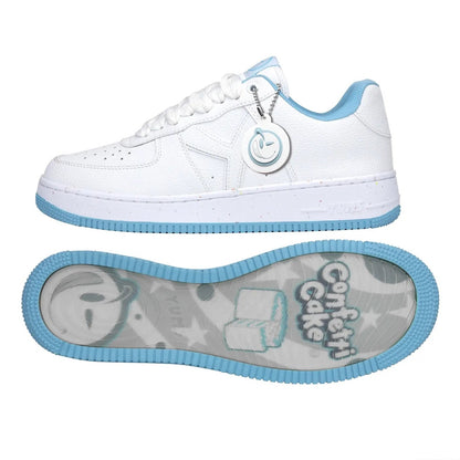 Yums Confetti cake sneaker, side profile and sole art
