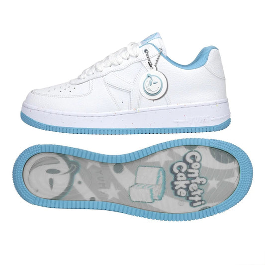 Yums Confetti cake sneaker, side profile and sole art
