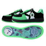 Yums Mint chocolate chip sneaker, side profile and sole art