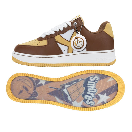 Yums s’mores sneaker, side profile and sole art